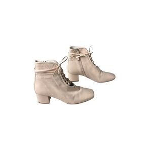 Daniella Shevel BellaDonna Light Pink Leather Ankle Boots 37.5